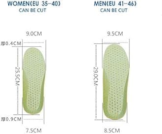 XINIFOOT 3 Pairs Comfortable Breathable Insoles - Comfort Cushioned for Running Walking Hiking, Replacement Comfort Inserts Shoes Pad for Women (US 4-7)