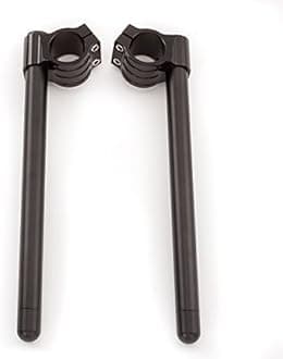 54mm 7/8" Motorcycle Aluminum CNC Regular Fork Tube Clip On Handlebar Replaceable Compatible with Universal Bike Cafe Racer