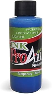 Body Paint - ProAiir Temporary Tattoo Ink - 4.2 oz (120ml) Fluorescent Blue