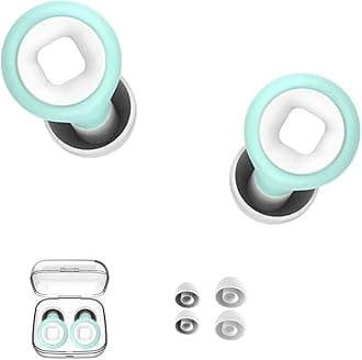 Moto Earplugs for Motorcycles, Motorcycle Ear Plugs Wind, Earplugs for Sleeping Noise Cancelling, Reusable Silicone Ear Plugs, Reduce Wind Noise Ear Plugs for Motorcycles and Travel(White and Blue)