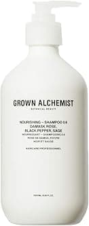 Grown Alchemist Nourishing Shampoo 0.6 - Helps Reduce Appearance of Dry Scalp & Ensures Visibly Healthier Hair - Damask Rose, Black Pepper & Sage (500ml / 16.9oz)