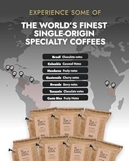 Christmas Coffee Gifts for Men & Women - 7 of the World's Finest Single Estate Specialty Coffees in Sampler Box for Coffee Lovers | Perfect Secret Santa Gift Set Idea with Unique Coffeebrewer