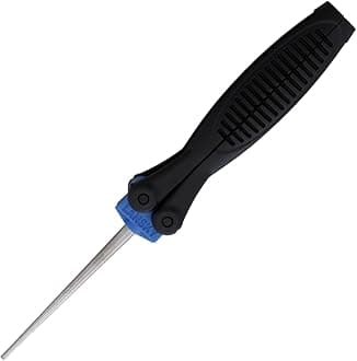 Lansky Sharpeners Unisex's Folding Tapered Diamond Black, Fine Grit Sharpening Rod, one size