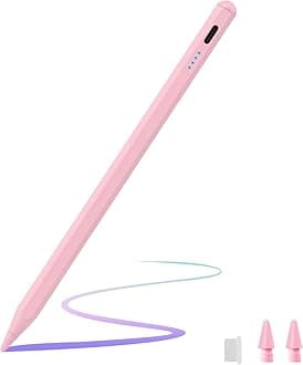 Stylus Pen for Samsung Galaxy Tab A9/A8/A7 Tablet Pens for iOS/Android/Windows Stylists Pen with Dual Touch Screen Stylus Pencil (Pink)