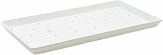 Bootstrap Farmer Microgreen 1020 Trays, White 10 Pack, Extra Strength with Holes Shallow