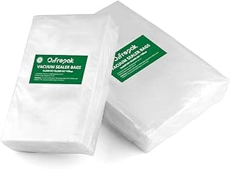 O2frepak 100 Count 50 of Each Size 15X25cm and 20x30cm Textured Vacuum Sealer Bags for Food,BPA Free Embossed Vacuum Seal Food Sealer Bags,Great for Sous Vide PreCut Bag