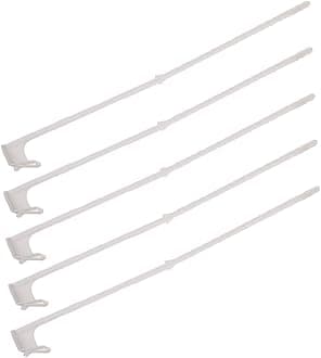 Yardenfun 5Pcs Car Window Flagpoles 44cm Clip-on Flag Holder Set 12Pcs Adjustable Window Clips for Car Truck Bus Electric Smooth Surface