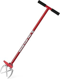 Garden Claw Pro – Black Grip | 3-in-1 Twist Tiller, Cultivator, Weed Puller & Soil Loosener | Gardening Hand Tool | 91336-A