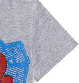 Marvel Avengers Spiderman Toddler Boys T-Shirt and French Terry Shorts Set 5T Gray/Blue