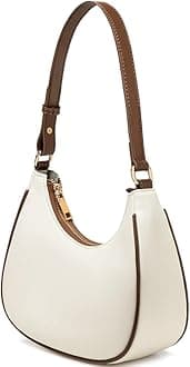 WSRYDJDL Crescent Shoulder Bags for Women Cute Hobo Tote Handbag Under the Arm Purses Mini Clutch Purse with Zipper Closure