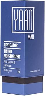 YAAN MANTinted Face Moisturizer for Men | With Goodness of Kale Oil & Trehalose | Moisturisers + Foundation | Healthy and Balanced Skin | For All Skin Type (Medium), 30 gm