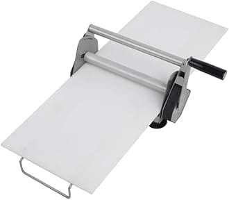 dough roller machine 304 Stainless Steel Pastry Sheeter and Fondant Roller, Manual, 12"" Width, 1-20mm Adjustable Thickness, Manual Operation,board 31.5inch