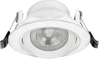 Panasonic Polycarbonate 6 Watt Round Swivel Downlight, 6W Swivel Ceiling Light, Swivel Conceal Surface Light for Home, 6500k Cool White Swivel Downlight