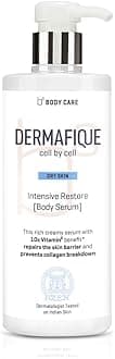 - Dermafique Intensive Restore Body Lotion Serum – 500ml, Body Lotion for Dry Skin, Suitable for Winters, with 10x Vitamin E Benefits & Deep Hydration, Moisturizer for Body | Dermatologist Tested