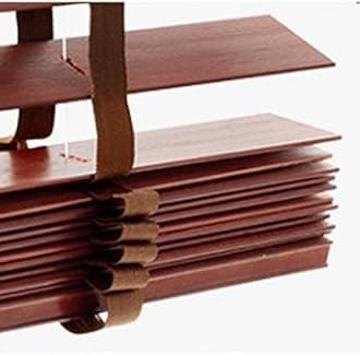 Blackout Venetian Blinds, Real Wood Blinds for Windows, Indoor and Outdoor Horizontal Blinds, 60/70/80/90/100/110cm Wood Venetian Shades,WxH-130x180cm/51 * 71in