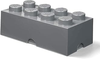 Lego Polypropylene Storage Brick, 25 x 50cm, Grey