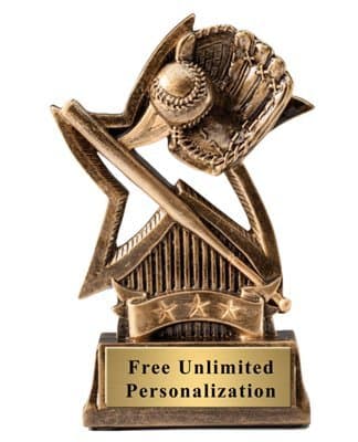 Order Fast Awards Sweeping Star Baseball Trophy