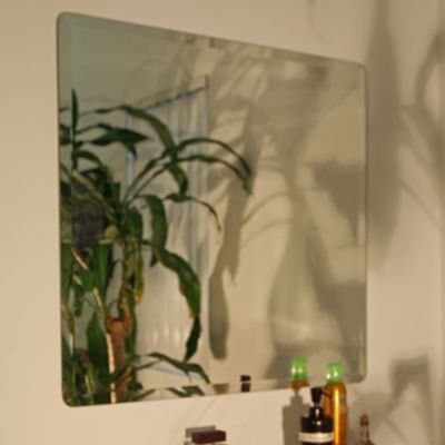 36" Decorative Square Frameless Wall Mirror