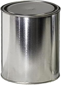 Generic Empty Metal Quart Cans (1), Silver
