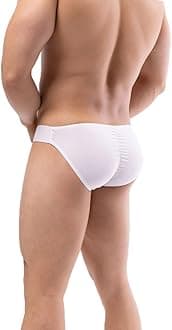 Summer Code Mens Bikini Briefs Soft Breathable Bulge Pouch Underwear Micro Mesh Panties Scrunch Butt Underpants