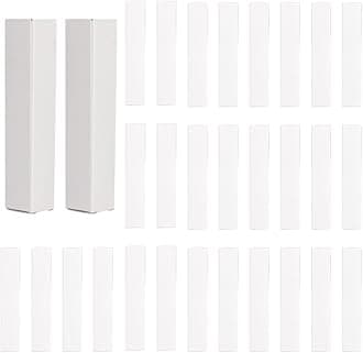 50 pieces empty lip gloss box 20x20x110 mm mascara tube packaging matte texture black laser silver lip gloss paper box (white)