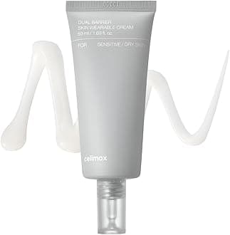 celimax Dual Barrier Skin Wearable Cream | Long Lasting Cream Face Moisturizer with Ceramides, Hyaluronic Acid, Moisturizing, Hydrating, Soothing, Repairing, Day & Night Cream, 50ml