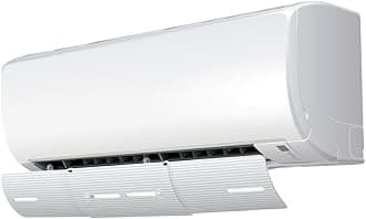 AIR WING Slim, Length & Angle Adjustable Air Conditioner Deflector Helps Cooling/Heating Air Circulation, Anti Blast, Wind Baffle and Direction, Anti-Condensation (Set of 2)