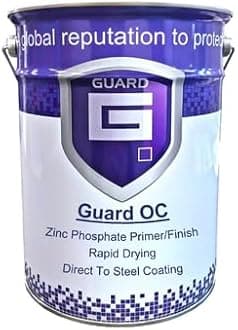 Guard OC Shipping Container Skip Paint Zinc Phosphate One Coat Paint for Metal - Satin 5L (Dark Grey)