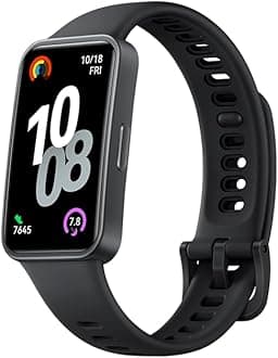 HUAWEIBand 10 Smartwatch up to 14 Days Battery Life iOS Android Average Sleep HRV Sleep Insights with an AI-Powered Fitness Monitoring Tracker Sleep Breathing (Durable Polymer case, Black)