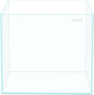 LYPHARD AQUARIUMS 21 Gallon Rimless Aquarium Tall Tank, Ultra Clear Low Iron Big Fish Tank, L15.8×W15.8×H19.7 Glass Thickness 6mm with EVA Foam Leveling Mat