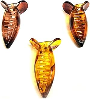 Medium-Size Multi Color Imported Acrylic Material Butterfly Hair Clips For Women (Pack of 3 Pc) Clutchers Banana Hair Clips