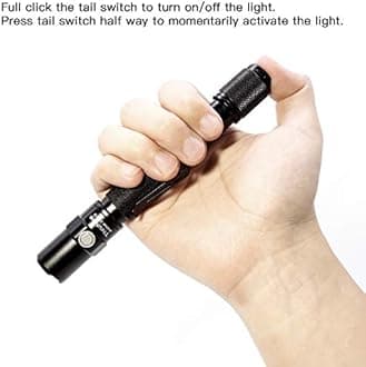 ThruNite Archer 2A V3 Flashlight, 2AA EDC Tactical Flashlight, 500 Lumens Dual Switch Pocket LED Flashlight for Emergency, Camping, Home - Cool White