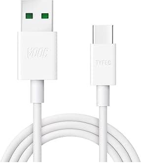 Oppo_SuperVOOC 65W USB A to Type-C Fast Charger Cable | Compatible with Oppo Reno/F/K/A/Find X Series & More Type C Models (6 Month Warranty)