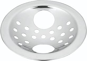 CHILLY-S Stainless Steel Floor Drain Cover/Jali/Grating for Bathrooms, Open Area, Kitchen Sinks and Wash Basins (127mm (5"), Pisto Gypsy Double Hole)