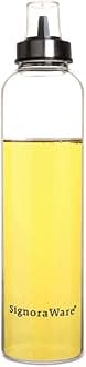 Signoraware Even Flow Borosilicate Glass oil Dispenser, 1000ml, Clear