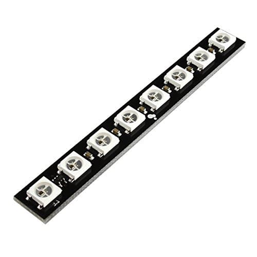 Rainbow Stick for ARM Cortex MCUs/Arduino with Logic Level Converter - 1x8 WS2812B (WS2811, NeoPixel Compatible) Addressable RGB LED