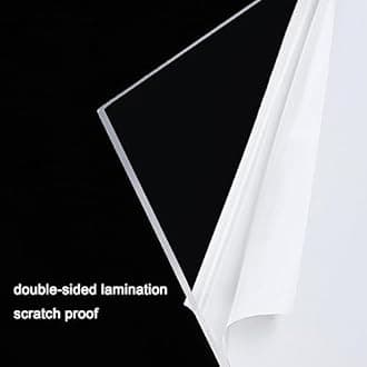 Polycarbonate Roofing Sheet,Clear Acrylic Plastic Sheet,Daylighting Panel,Roofing Cladding,UV Protection Rainproof Roof Cover,for Greenhouses,Sheds,Carports,Huts,Kennels (1x3m)