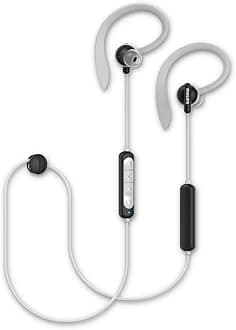 PHILIPS Wireless Headphones with Microphone/Sports and Fitness/Sweat Resistant, Heart Rate Monitor, Quick Charge, Integrated Buttons Sports Headphones TAA4205BK/00