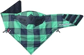 Grace Folly Half Face Mask for Cold Winter Weather. Use This Half Balaclava for Snowboarding, Ski, Motorcycle. (Many Colors), Green Plaid, One size