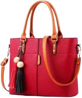 Women's PU leather handbags, shoulder bag purse with long strap, hand held bag queen collection