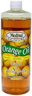 MedinaOrange Oil Cleaner & Degreaser Concentrate | All Purpose Cleaner | Orange Citrus Degreaser | Home Outdoor Garden Automotive Use | Oil Cleaner Degreaser for Mopping | Wood Kitchen Cabinet - 32oz