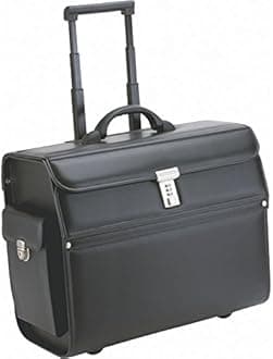 Alassio Pilotenkoffer "lederimitat, Mondo, schwarz