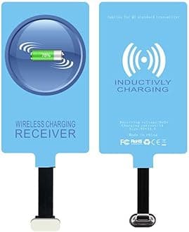 IVY QI Wireless Charging Receiver Adapter with Fast&Smart Microchip Technology for Samsung Galaxy A16 A26 A36 A56 A06 A15 A55 A35 A25 A54 A14 A34 A24 A13 A23 A33 A53 A12 A22 A32 A42 A52 Type-C