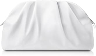 Clutch Purse for Women Soft Pleated PU Wedding Clutch, Elegant Evening Bag for Galas, Proms,Cocktail Parties