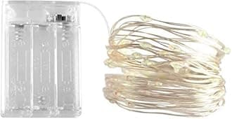 Dalugo Battery Operated Fairy Lights, 50 LED 5M/16FT IP65 Waterproof Festive Lights Decorations for Mothers Day Birthday Party (Pink)