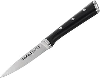 Tefal Ice Force 9Cm Paring Knife, Black, Stainless Steel, K2320514, Silver/Black
