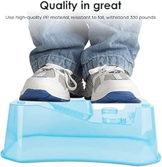 Turtle Tank Aquarium,Reptile Tank,Turtle Aquarium Terrapin Lake with Platform Plants Tank for Pet Turtle Reptile Habitat (Large Blue)