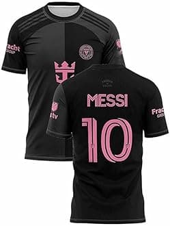 Messi 10 Inter Miami Black Football T-Shirt 2024-2025 (Men's & Kid's)