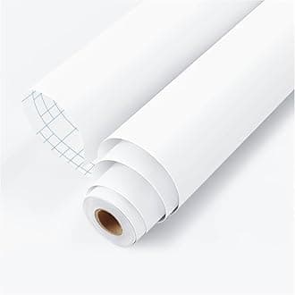 Vinyl Car Wrap Sheet Roll Film Sticker Decal Waterproof Car Styling Wrap Auto Vehicle Accessories (12" x 68 Inches, White MatteWrap)