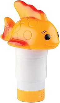 Milliard Floating Chlorine Dispenser for Swimming Pool and Spas - Adjustable Release Chlorine Tab Floater for 1" - 3" Tablets (Goldfish Pool Chlorinator)